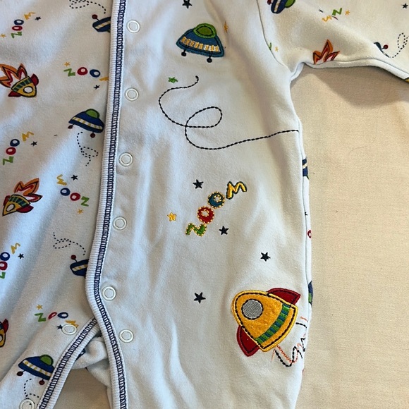Baby Pekkle - Space Adventure Kids One Piece Footed Sleeper - Picture 3 of 3